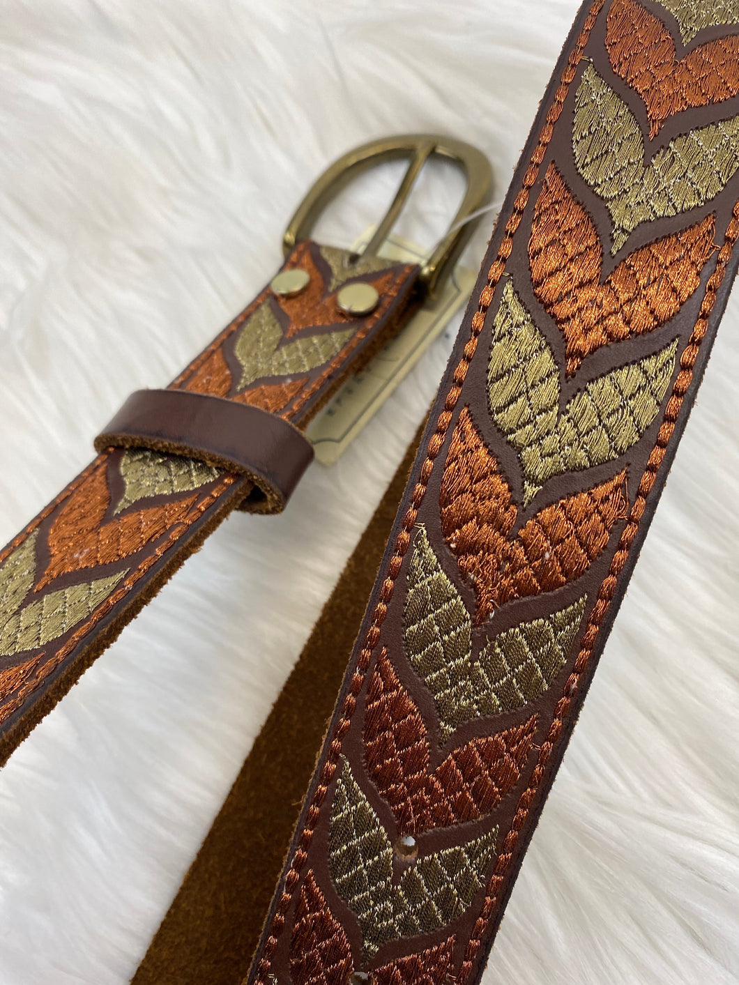Lucky Brand: Medium Brown Belt - BUW0235 - The Vogue Boutique