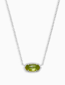 Kendra Scott: Elisa Birthstone Silver Pendant Necklace - The Vogue Boutique