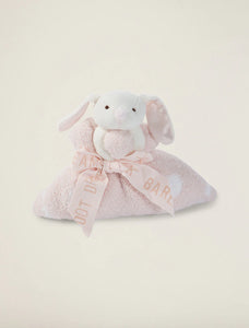 Barefoot Dreams: Dream Buddie Bunny Pink/White/Hearts-B530