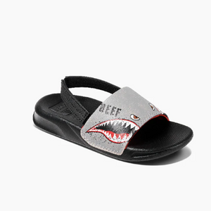 Reef: Kids Little One Slide Sandals Flying Sharks