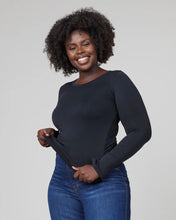 Load image into Gallery viewer, Spanx: Long Sleeve Crew in Black - 10319R
