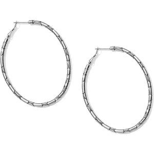 Brighton: Pebble Large Oval Hoop Earrings - JA5400