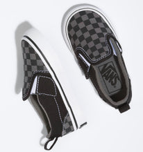 Load image into Gallery viewer, Vans: Children’s Classic Slip-On Black &amp; Pewter Checkerboard - The Vogue Boutique
