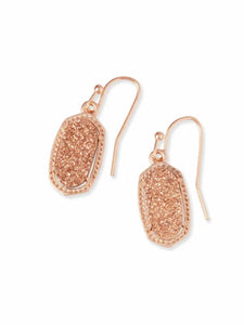 Kendra Scott: Rose Gold Lee Drop Earrings - The Vogue Boutique