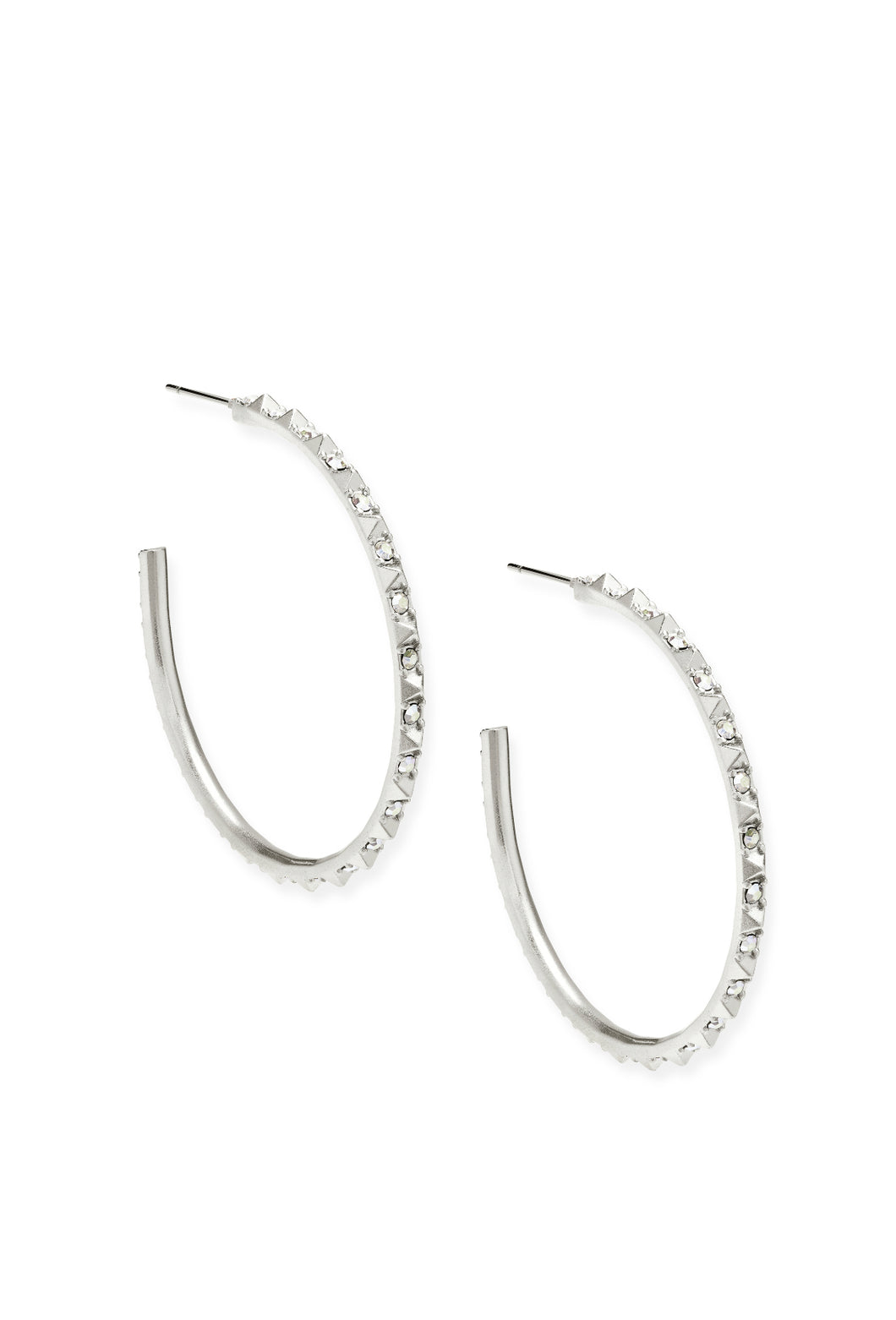 Kendra Scott: Veronica Hoop Earrings in Silver