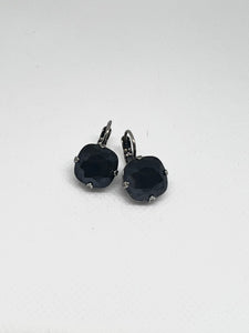 Mariana: Black Cushion Cut Earrings E-1326/4-254-SP6