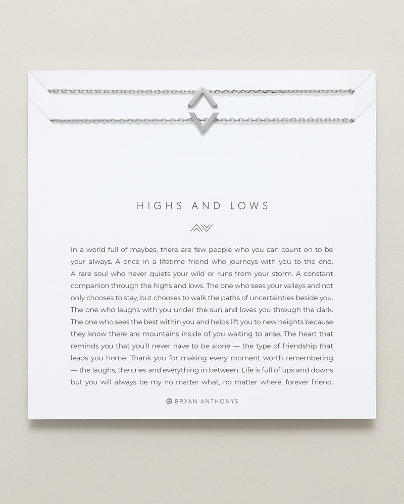 Bryan Anthonys: Highs And Lows Necklace Set in Silver