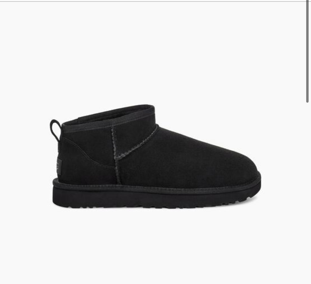 UGG: Classic Ultra Mini in Black - The Vogue Boutique