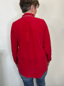 Johnny Was: Inez Blouse in Haute Red - B18722-O