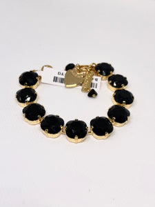 Mariana: “Black” Cushion Cut Bracelet - B-4326/2-280280-YG