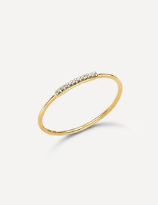 Kendra Scott: Mila 14K Yellow Gold Ring in White Diamond 206563 - 13502KSR
