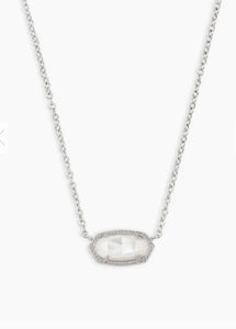 Kendra Scott: Elisa Silver Pendant Necklace - The Vogue Boutique