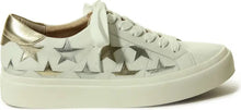Load image into Gallery viewer, Vaneli: Yolen White Metallic Star Sneakers

