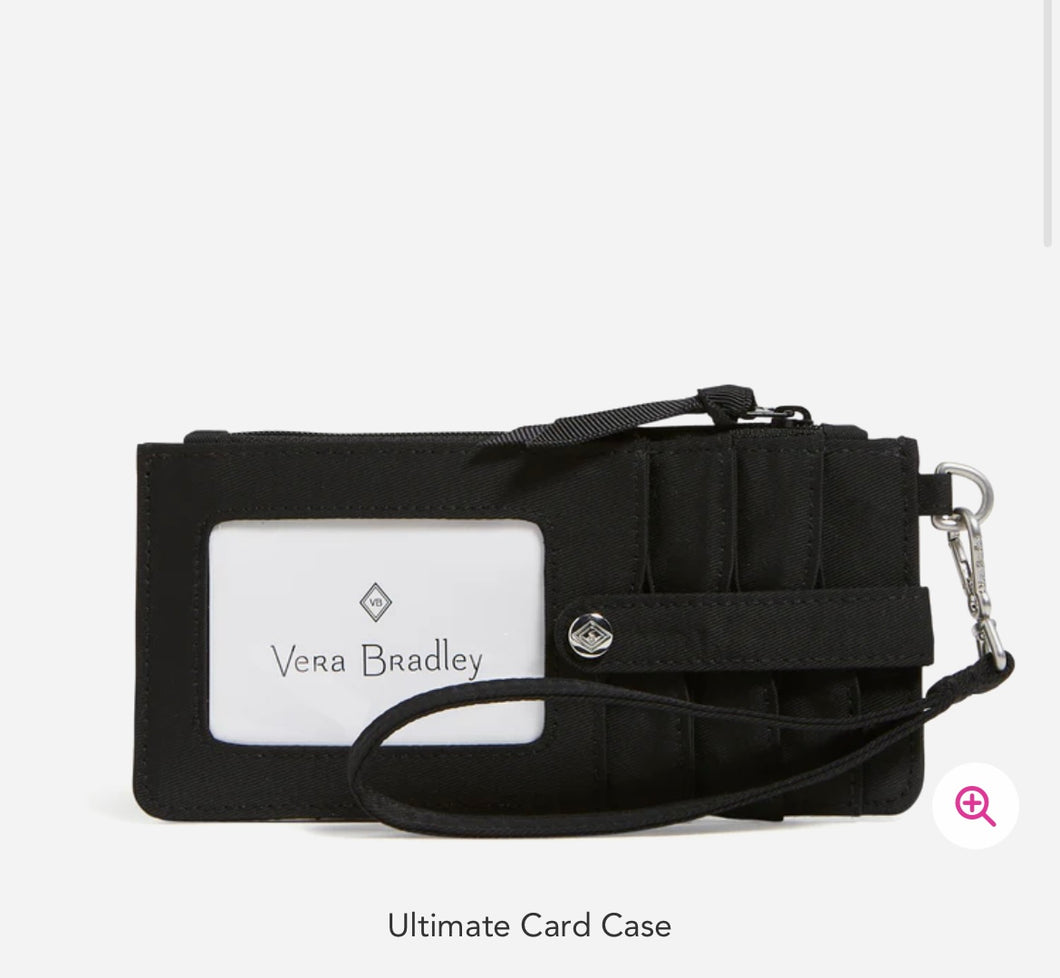 Vera Bradley: Ultimate Card Case - Black