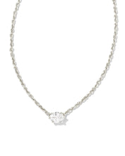 Load image into Gallery viewer, Kendra Scott: Cailin Silver Pendant Necklace in White Crystal
