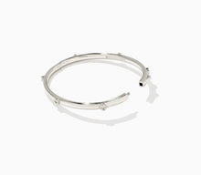 Load image into Gallery viewer, Kendra Scott: Joelle Silver Bangle White Crystal
