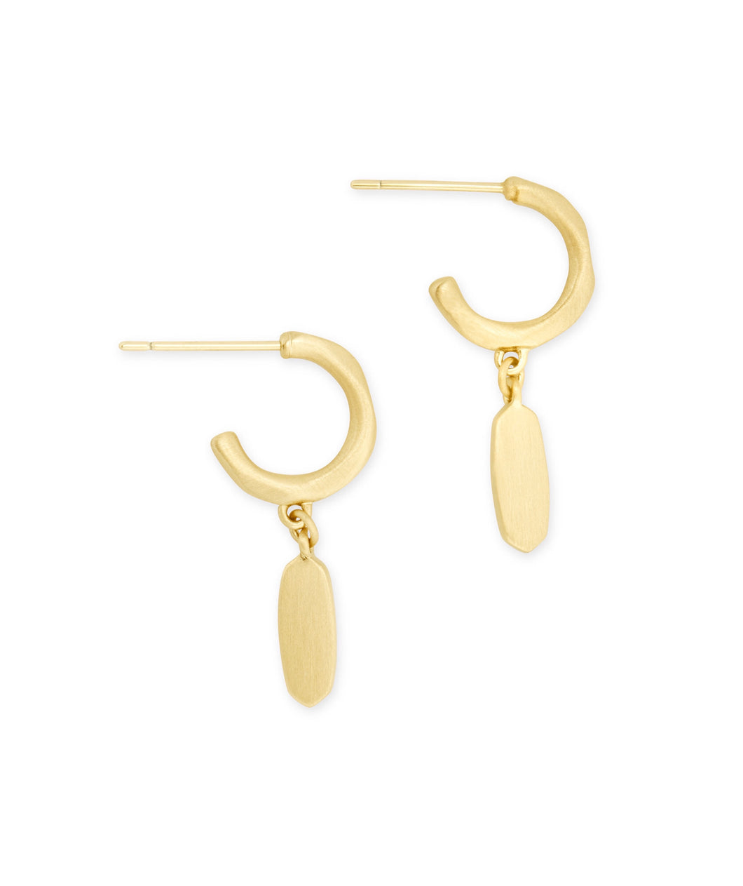 Kendra Scott: Fern Huggie Earrings - Gold - The Vogue Boutique
