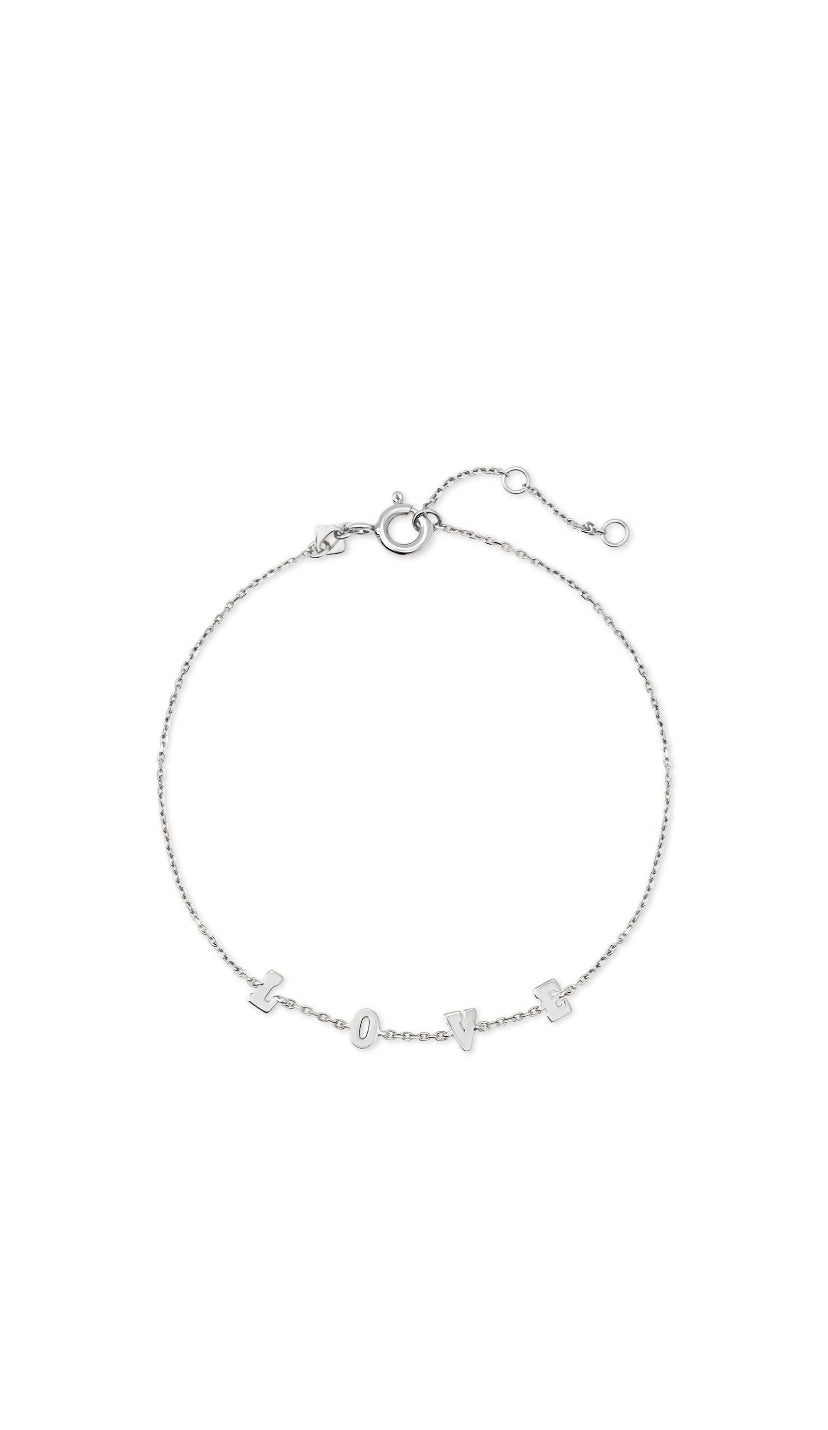 Kendra Scott: Love Delicate Bracelet in Sterling Silver