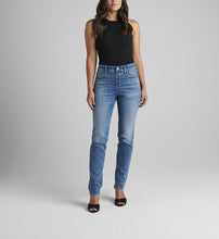 Load image into Gallery viewer, Jag: Valentina High-Rise Straight Leg Pull-On Jeans in Phoenix Blue J2863SAT204
