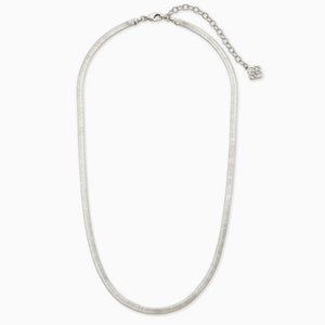 Kendra Scott: Kassie Chain Necklace In Silver
