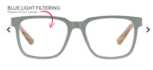 Peepers:Bengal Reading Classes in Mint/Wood 2864