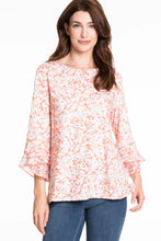 Load image into Gallery viewer, Multiples: Flounce Coral Print Top - M13108TM
