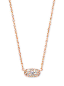 Kendra Scott: Grayson Rose Gold Crystal Pendant Necklace