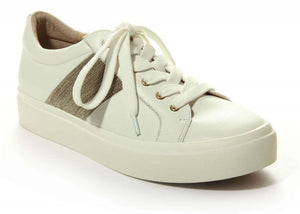 Vaneli: Yavin Chain-Trim Sneaker in White