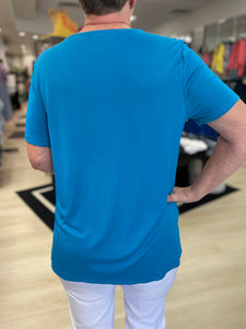 Multiples: Basic Turquoise Top - M22110TM