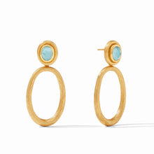 Load image into Gallery viewer, Julie Vos: Simone Statement Earring - Iridescent Bahamian Blue
