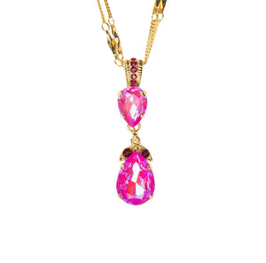 Mariana: “Blush” Pear Shaped Necklace - N-5032/4-168501-YG