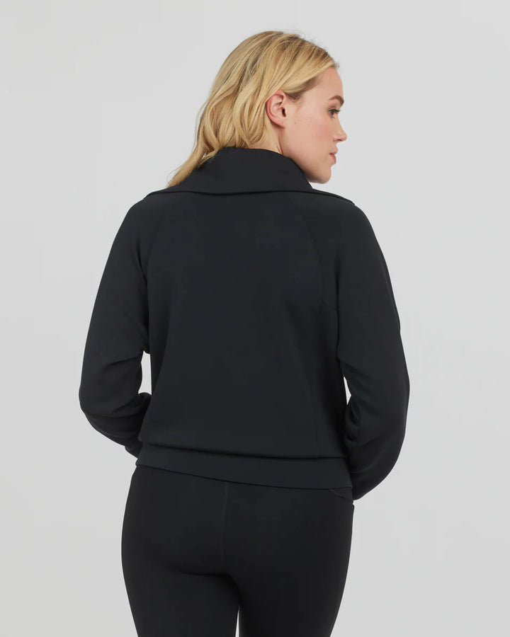 Spanx: AirEssentials Half Zip in Black