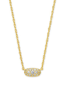 Kendra Scott: Grayson Gold Crystal Pendant Necklace