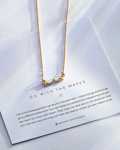 Bryan Anthonys: Go With The Waves Necklace in Gold
