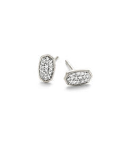 Load image into Gallery viewer, Kendra Scott: Marisa Stud Earrings in 14K White Gold White Diamond
