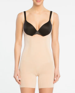 Spanx: Oncore Open-Bust Mid-Thigh Bodysuit