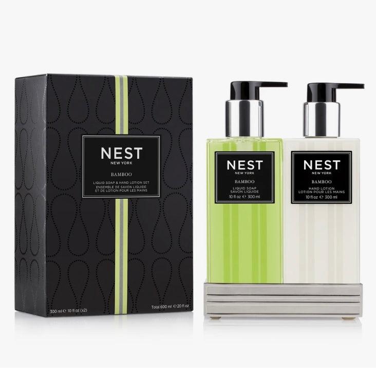 Nest: Bamboo Liquid Soap & Hand Lotion Set