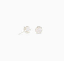 Load image into Gallery viewer, Kendra Scott: Nola Silver Stud Earrings In Iridescent Drusy
