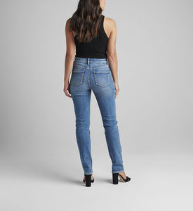 Jag: Valentina High-Rise Straight Leg Pull-On Jeans in Phoenix Blue J2863SAT204