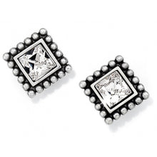 Load image into Gallery viewer, Brighton: Sparkle Square Mini Post Earrings J20602 - The Vogue Boutique
