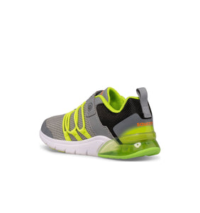 Saucony: Big Kids Flash Glow 2.0 Sneaker in Grey/Lime