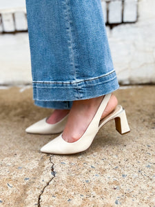 Vince Camuto: Hamden Slingback Pumps in Warm Vanilla