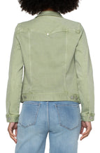 Load image into Gallery viewer, Liverpool: Classic Jean Jacket in Spanish Moss - LM1004WF
