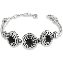 Load image into Gallery viewer, Brighton: Pebble Dot Onyx Cabochon Reversible Bracelet - JF0015
