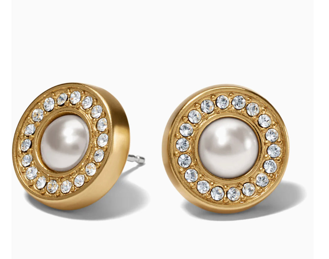 Brighton: Meridian Pearl Post Earrings-JA7133