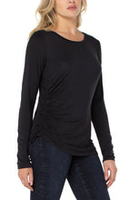 Load image into Gallery viewer, Liverpool: Crew Neck Model Knit Top with Shirring-LM8796K13
