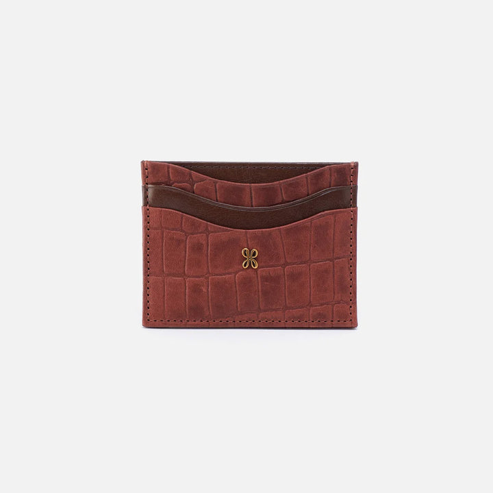 Hobo: Max Card Case in Crocco CR-32479BRDY
