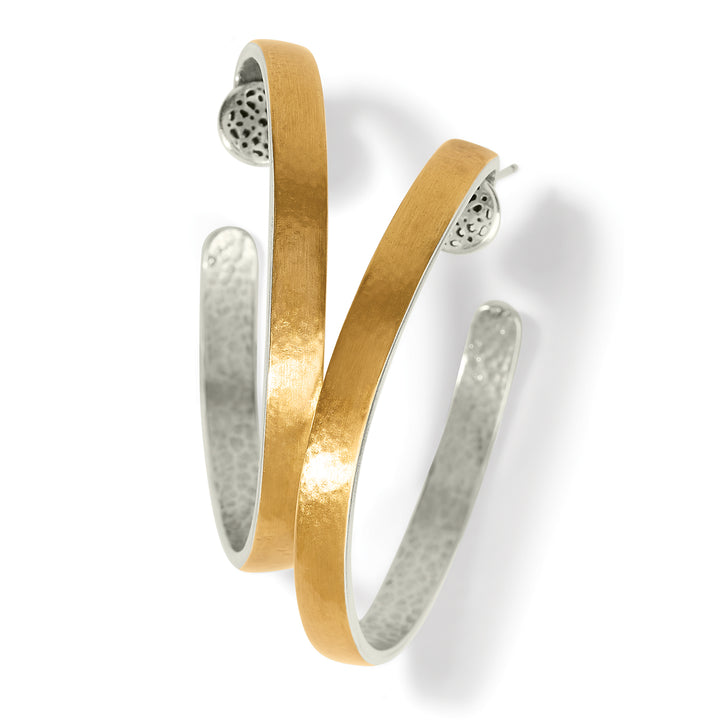 Brighton: Ferrara Entrata Medium Hoop Earrings - JA8133