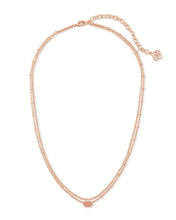 Load image into Gallery viewer, Kendra Scott: Emilie Rose Gold Multi Strand Necklace In Sand Drusy
