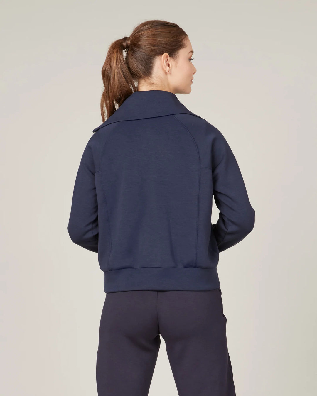 Spanx: AirEssentials Half Zip in Navy - 50346R